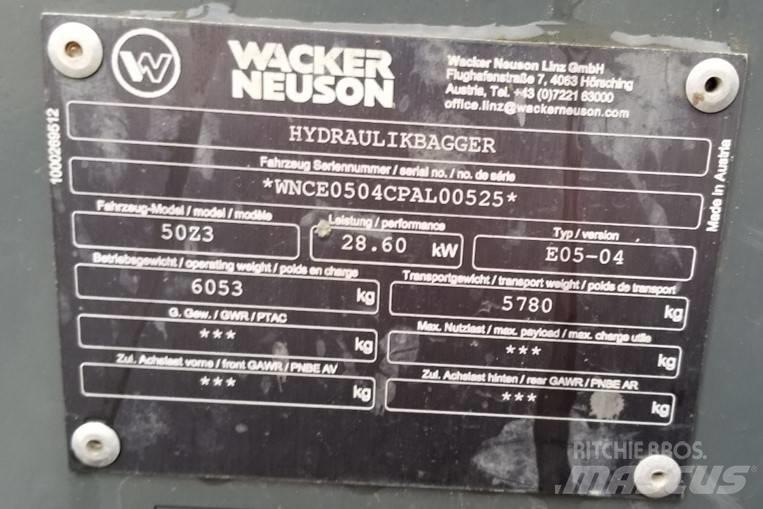 Wacker Neuson 50Z3 Gravemaskiner på larvebånd