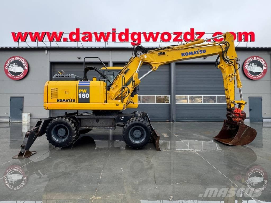 Komatsu PW 160-7E0 Gravemaskiner på hjul