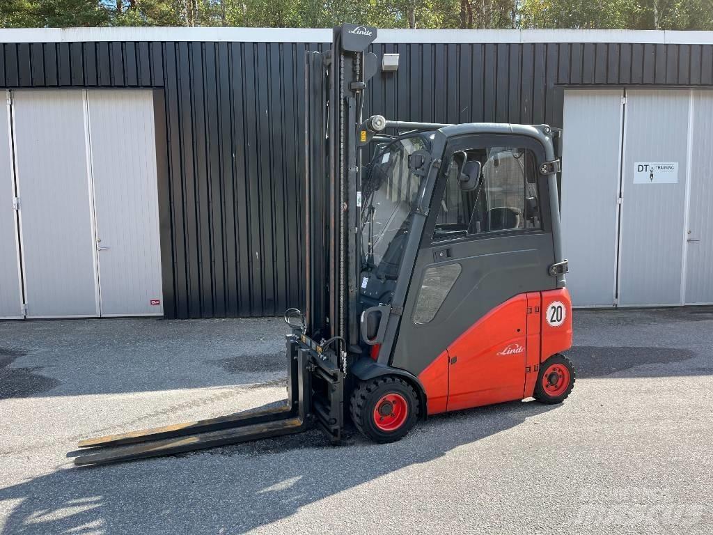 Linde E 20 PRISVÄRD El gaffeltrucks
