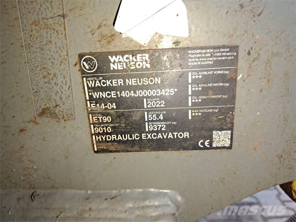 Wacker Neuson ET90 Gravemaskiner på larvebånd