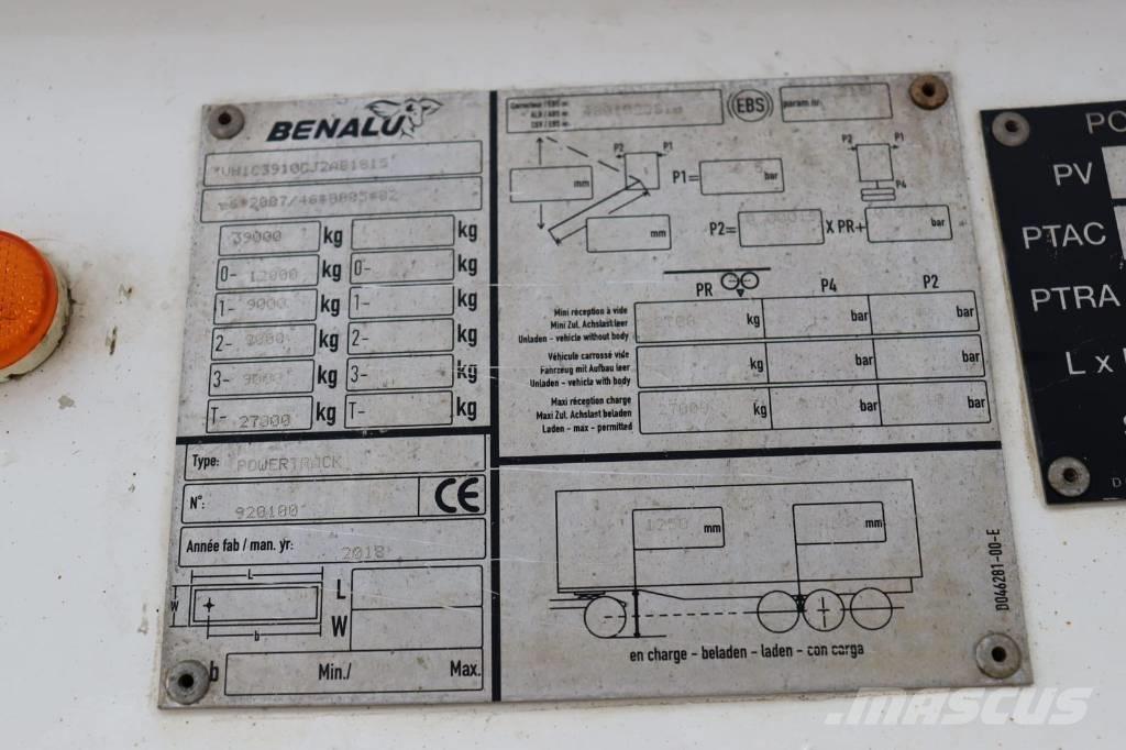 Benalu semis benne Semi-trailer med tip
