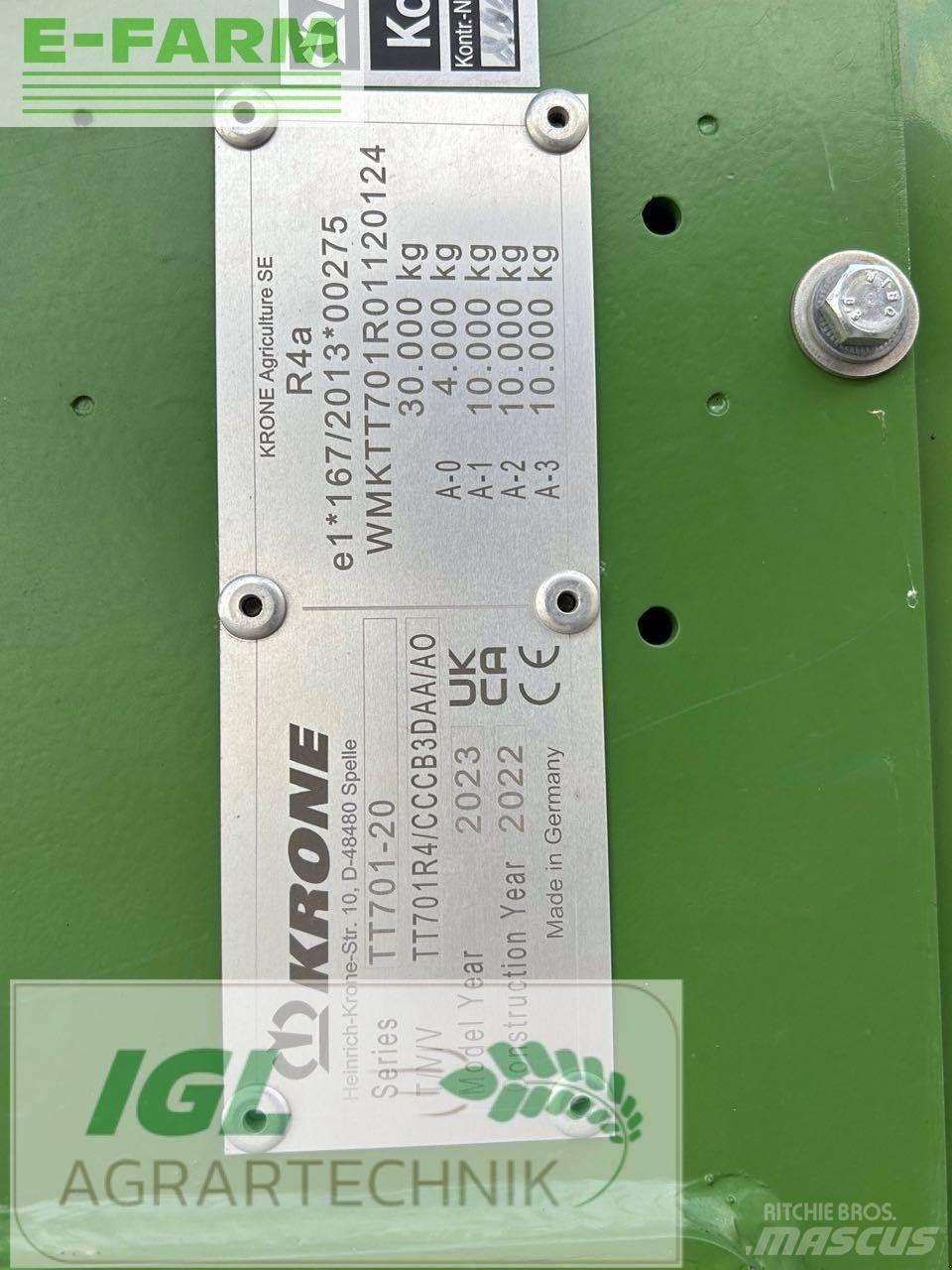 Krone tx 560 Sneglevogne