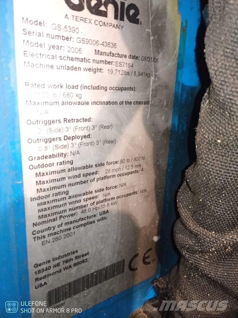 Genie GS 5390 RT Saxlifte