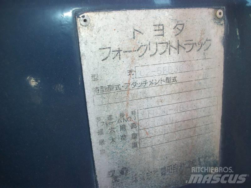 Toyota 5 FD 30 Diesel gaffeltrucks