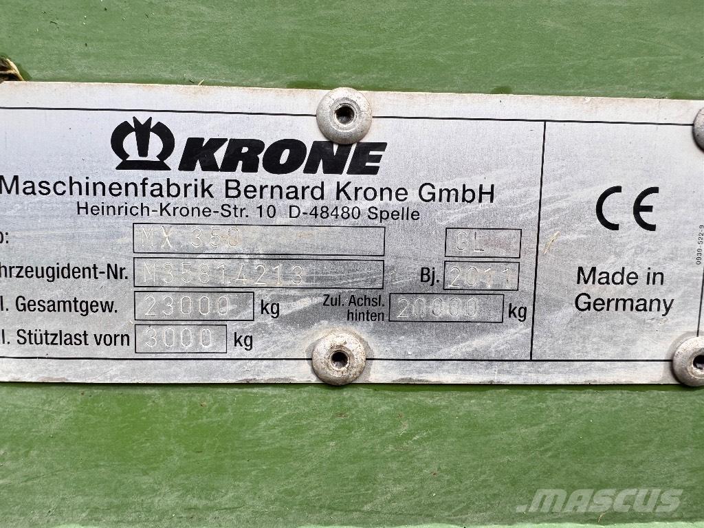 Krone MX 350 GL Selvlæssende vogne