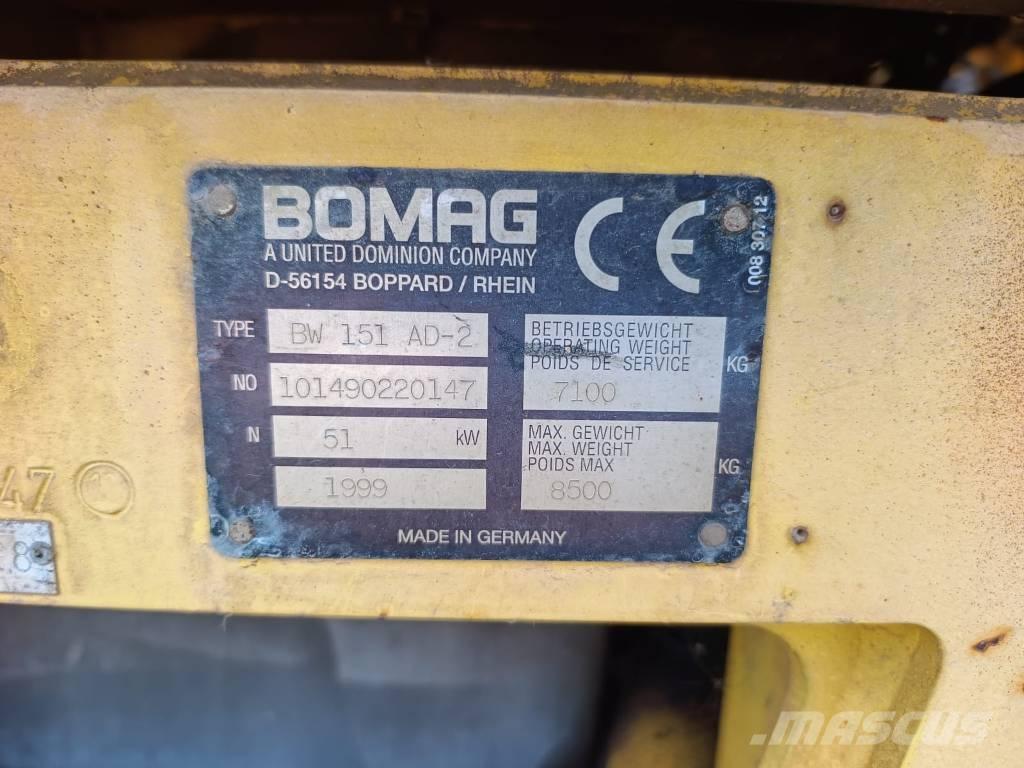Bomag BW 151 AD-2 Tvilling tromle