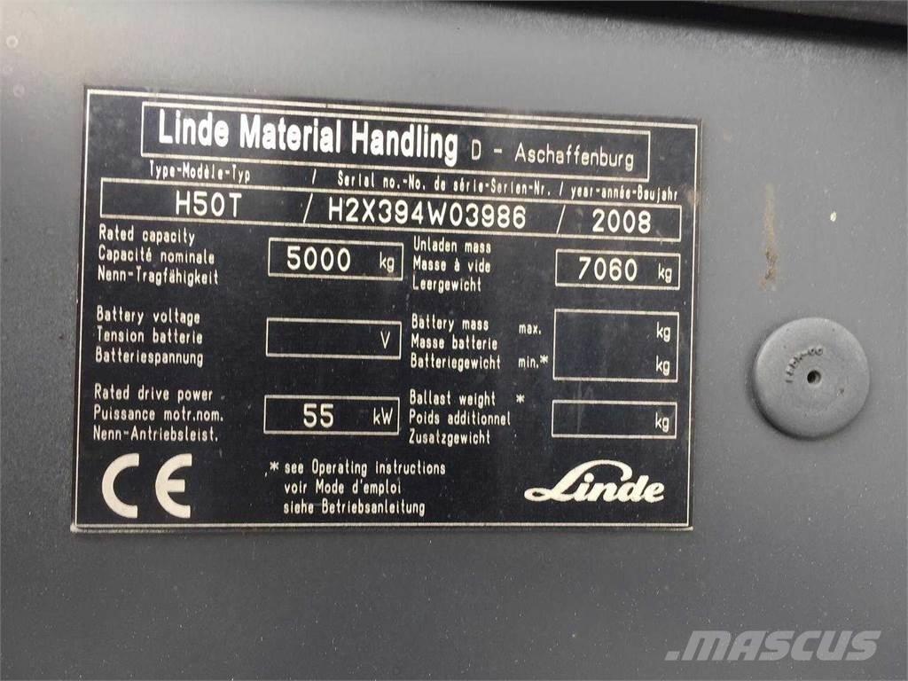 Linde H50T LPG gaffeltrucks