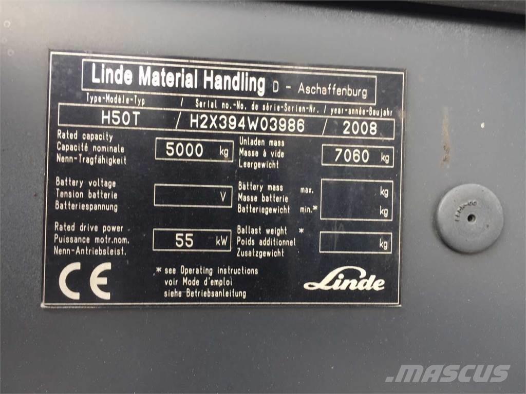 Linde H50T LPG gaffeltrucks