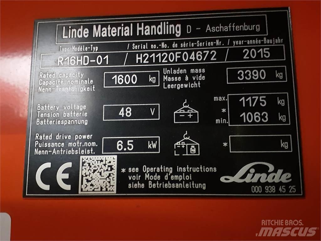 Linde R16HD Reachtruck