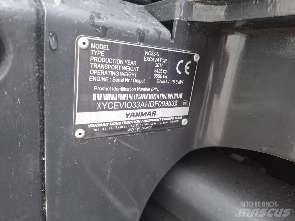 Yanmar Vio 33 U Minigravemaskiner