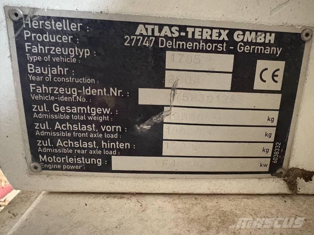 Terex 1705m Rendegravere