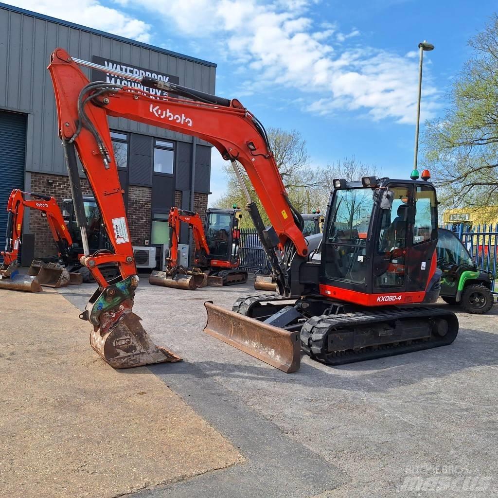 Kubota KX080-4 Midi-gravemaskiner 7t - 12t