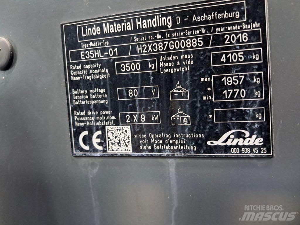 Linde E35HL-01 El gaffeltrucks