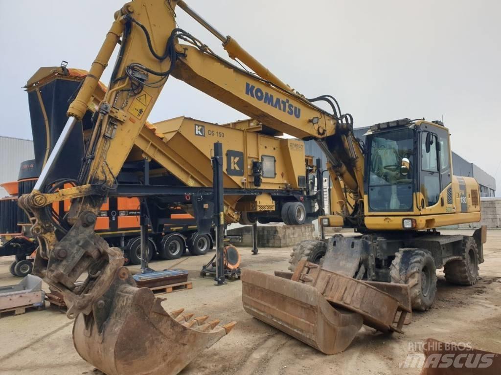 Komatsu PW180-7 Gravemaskiner på hjul