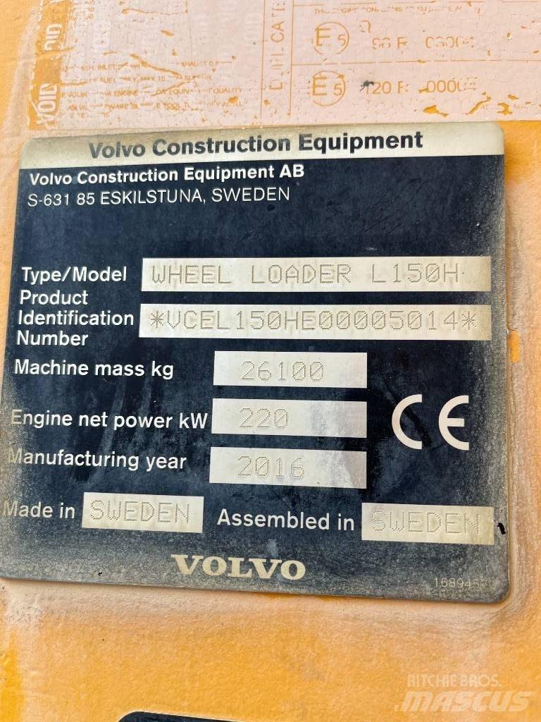 Volvo L150H Læssemaskiner på hjul