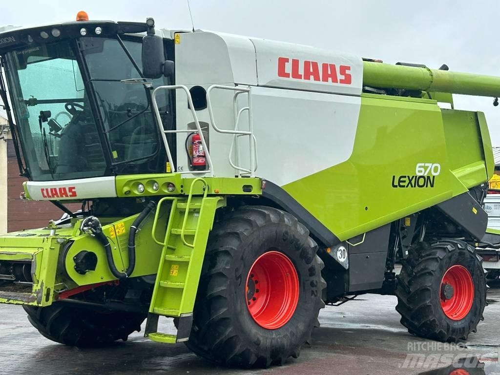 CLAAS Lexion 670 4x4 Mejetærskere