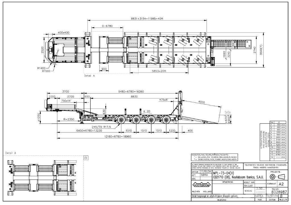 Nooteboom MPL-73-04V Semi-trailer blokvogn