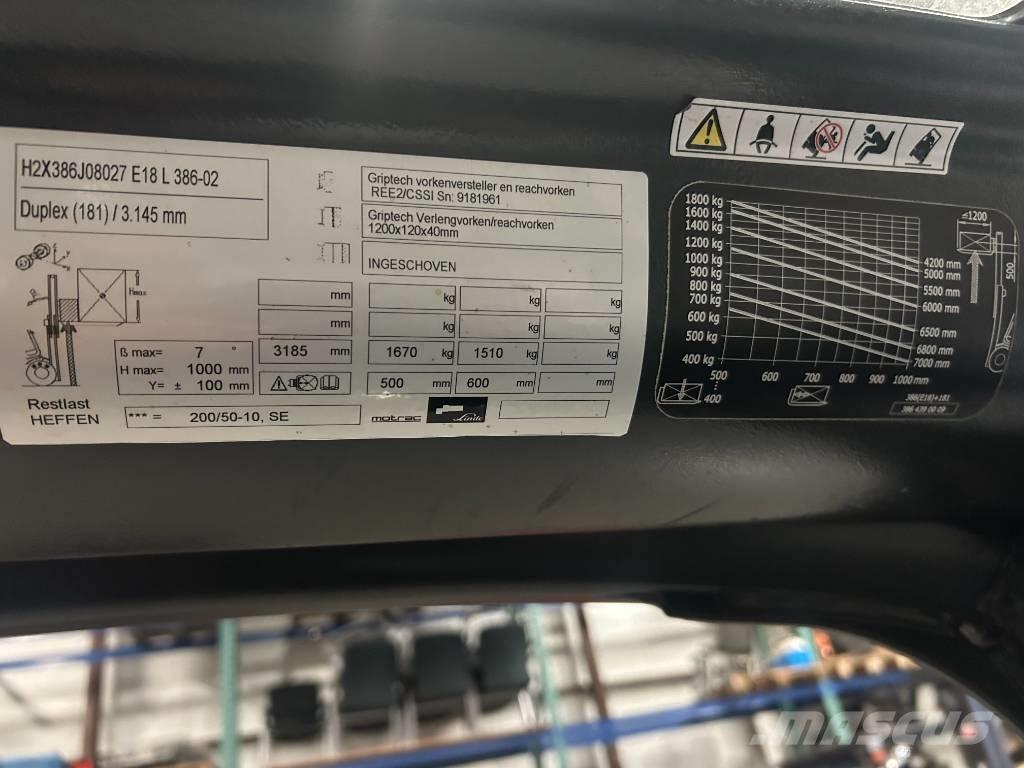 Linde e18l-02 El gaffeltrucks