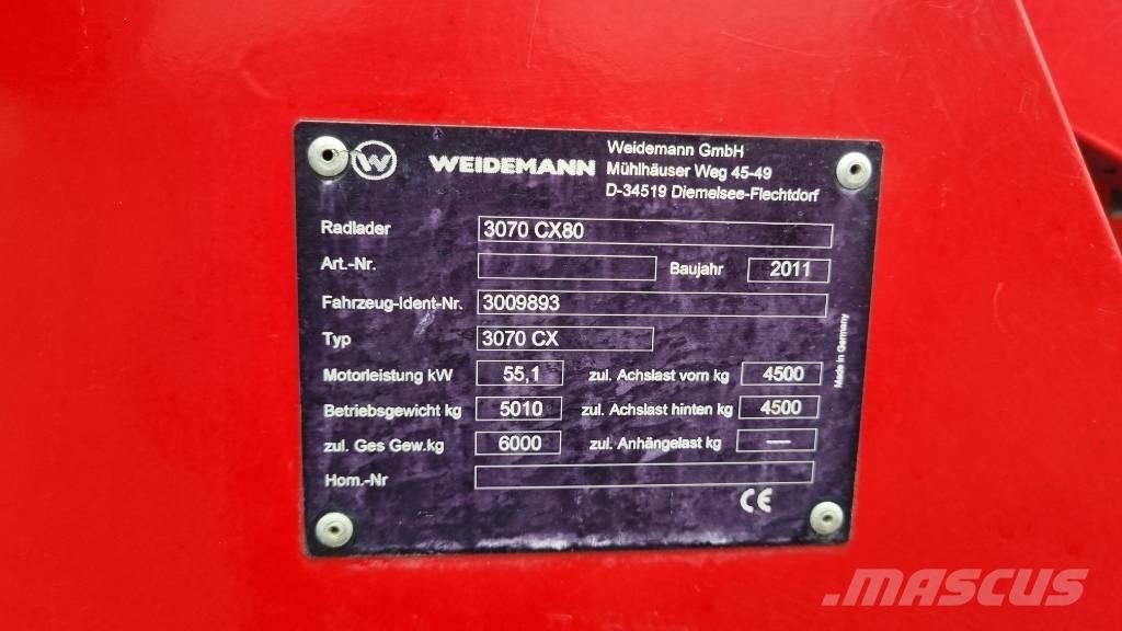 Weidemann 3070CX60 Læssemaskiner på hjul