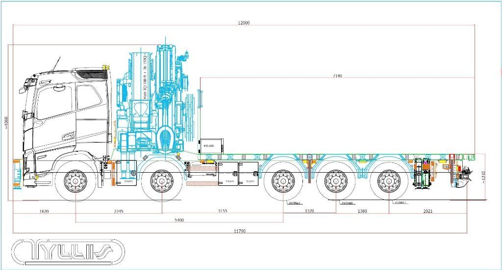 Volvo FH 13 540 Lastbil med kran