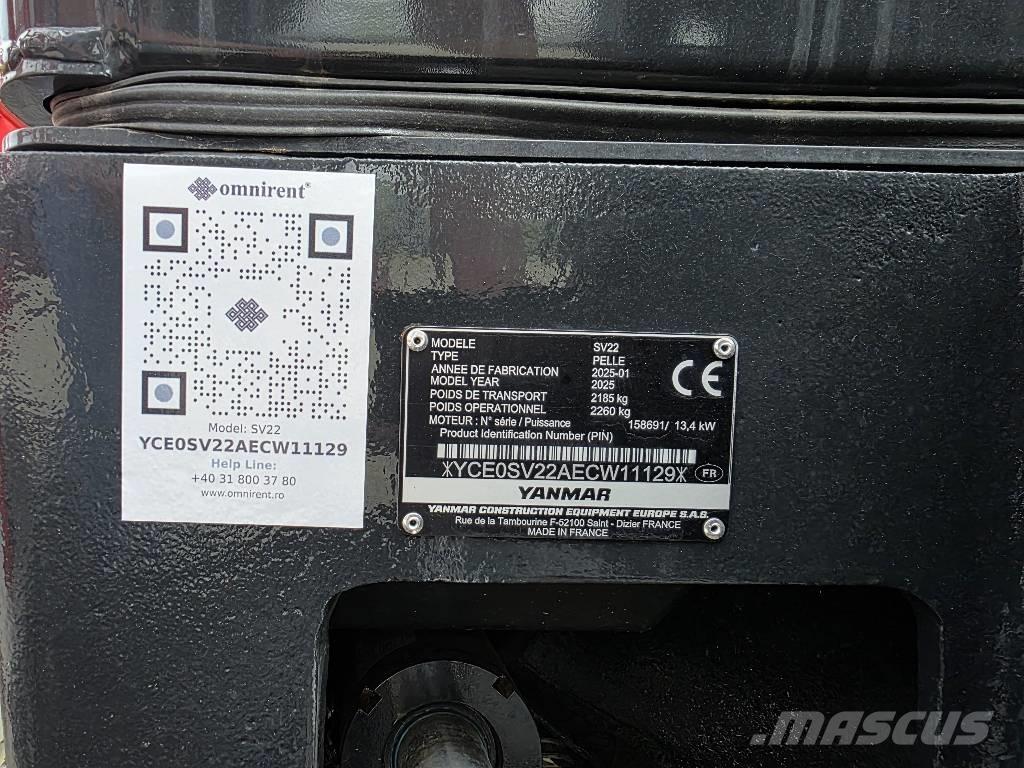 Yanmar SV 22 Minigravemaskiner