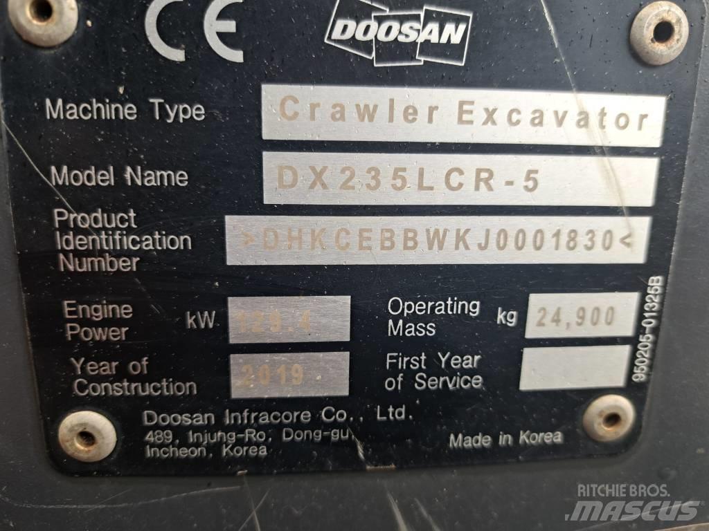 Doosan DX 235 LCR-5 Gravemaskiner på larvebånd