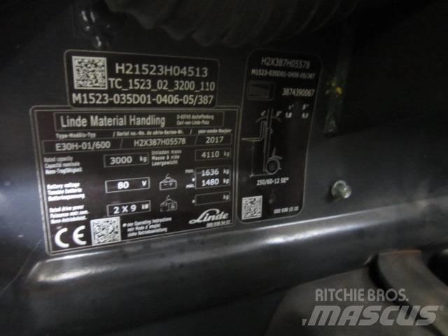 Linde E30H El gaffeltrucks