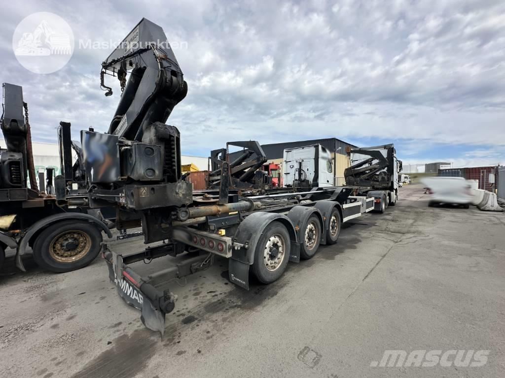 Hammar 195 D Semi-trailer med containerramme