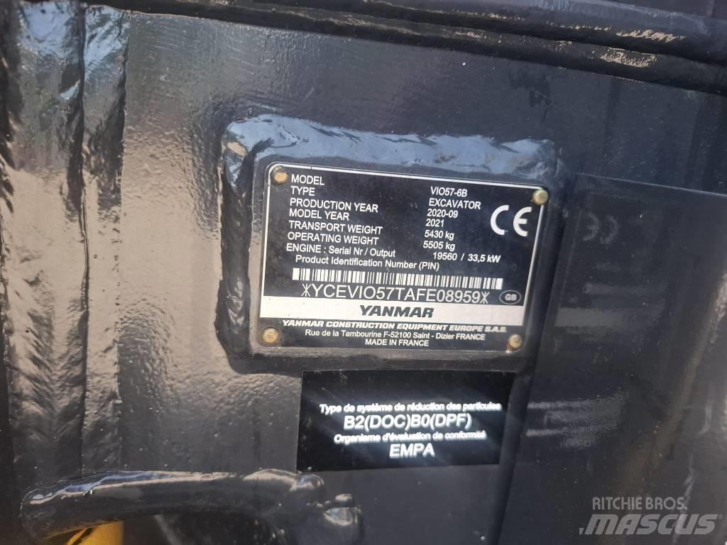 Yanmar vio 57-6B Minigravemaskiner