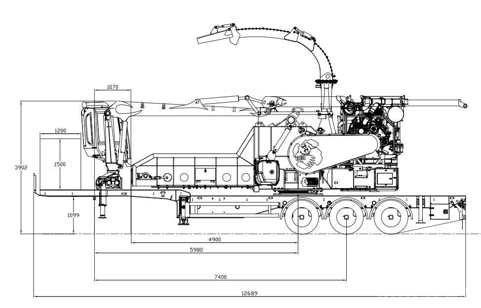 CBI Chipmax 484VR Flishuggere / neddelere