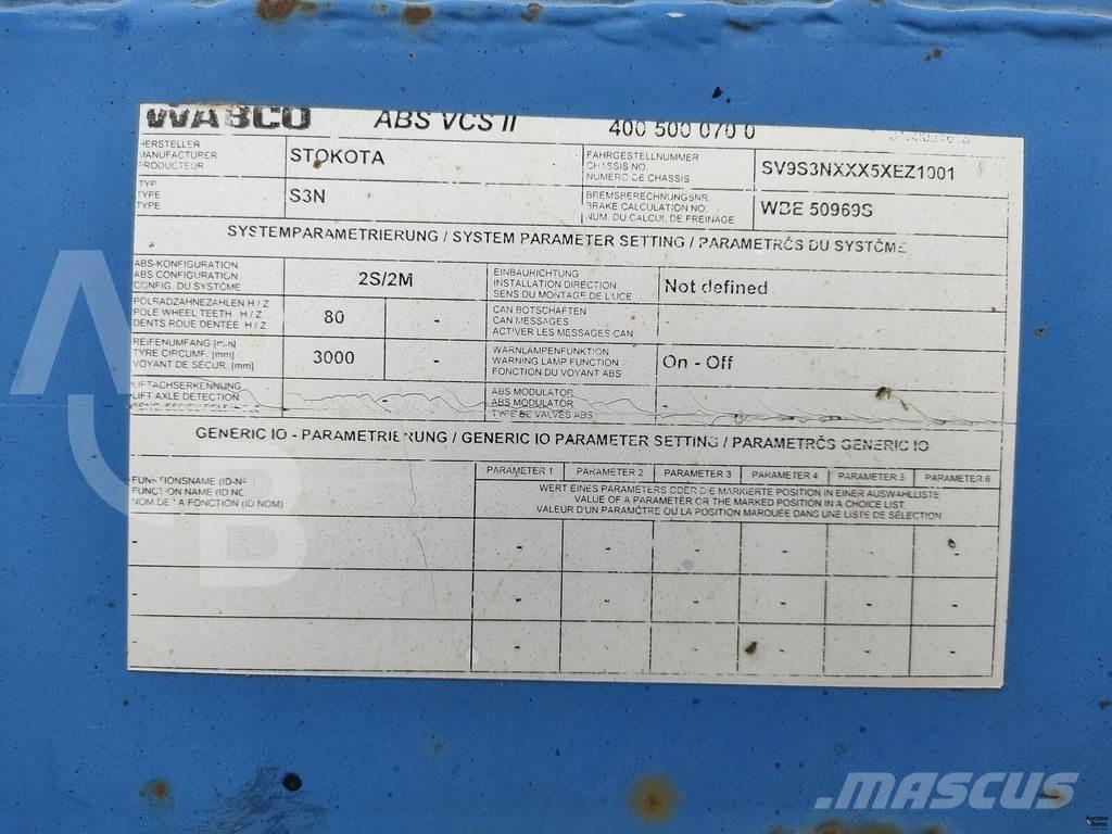 STOKOTA S3N Semi-trailer blokvogn