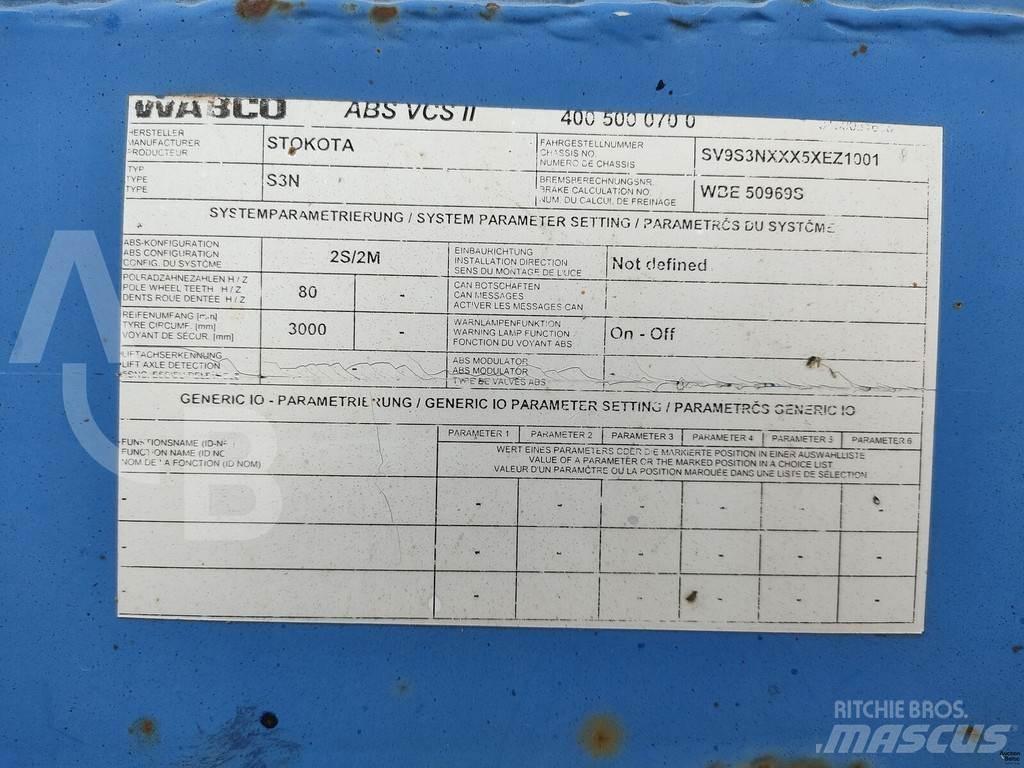 STOKOTA S3N Semi-trailer blokvogn