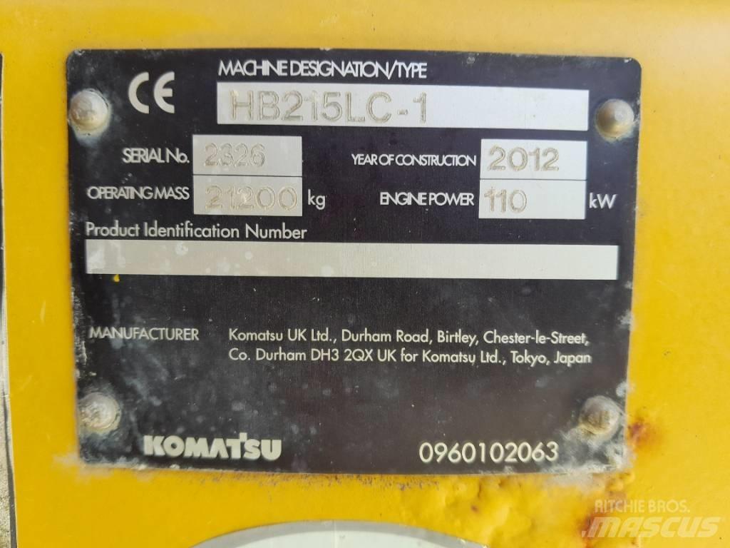 Komatsu HB215LC-1 Gravemaskiner på larvebånd