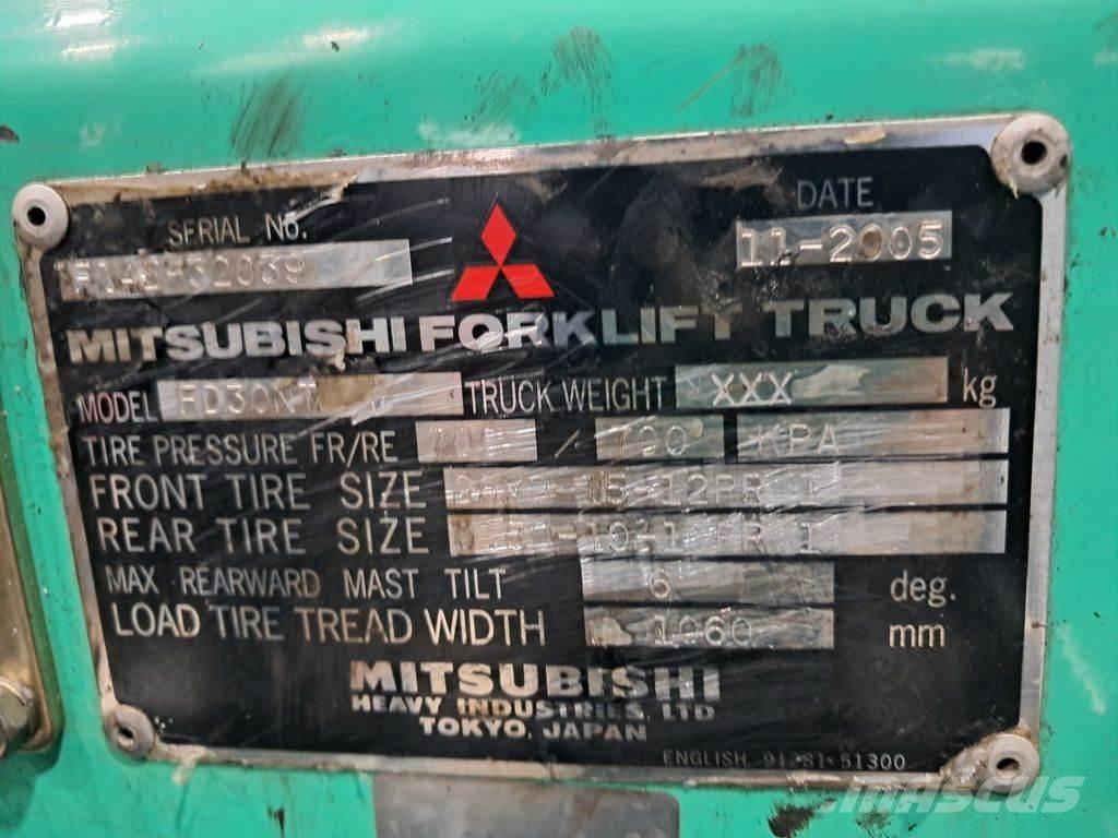 Mitsubishi FD30NT Diesel gaffeltrucks