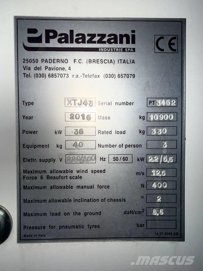 Palazzani XTJ 43 Teleskoplifte