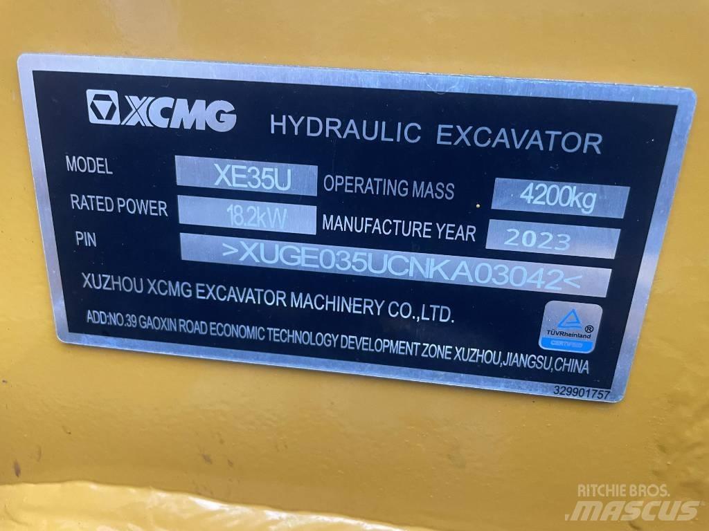 XCMG XE 35 U Minigravemaskiner