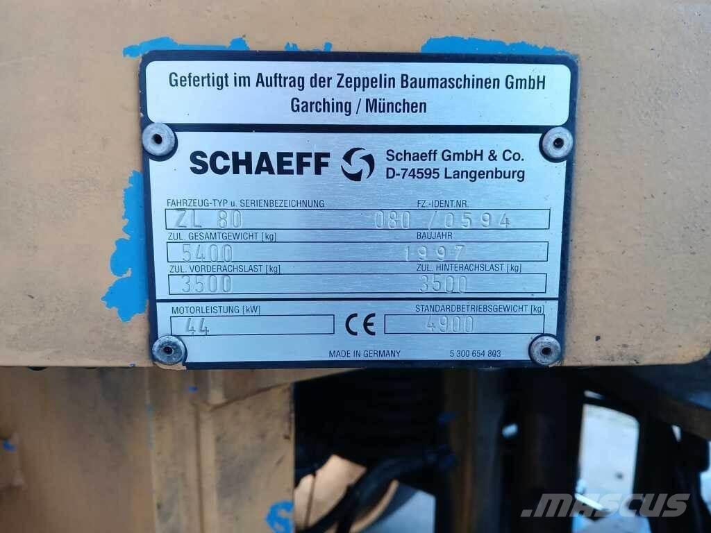 Schaeff ZL 80 Læssemaskiner på hjul
