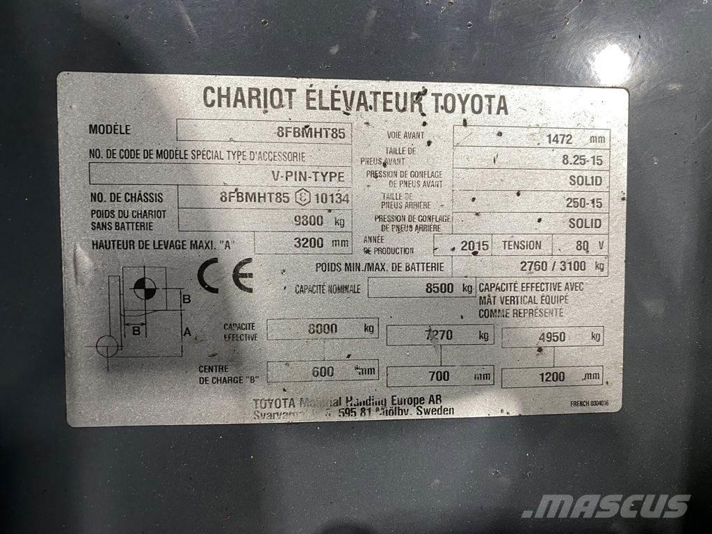 Toyota 8FBMHT85 El gaffeltrucks