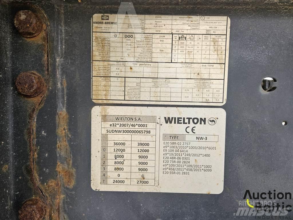 Wielton NW-3 Semi-trailer med Gardinsider