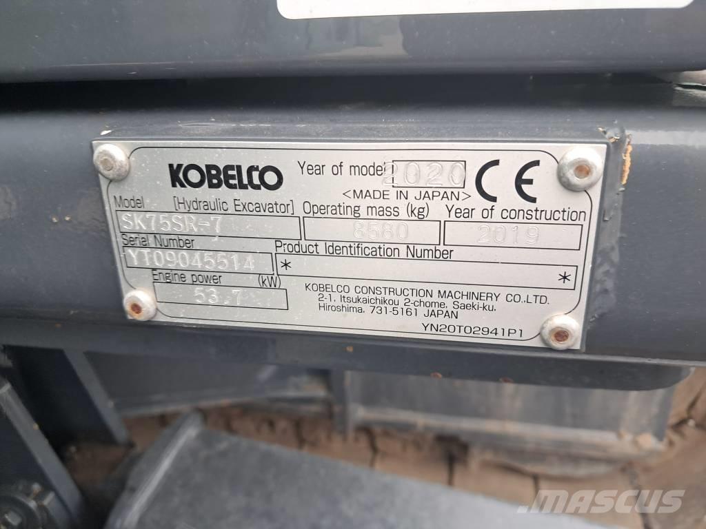 Kobelco SK75SR-7 Midi-gravemaskiner 7t - 12t