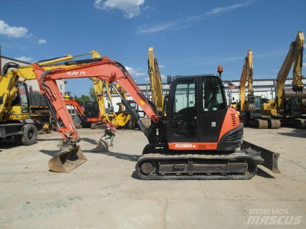 Kubota KX 080-4 Midi-gravemaskiner 7t - 12t