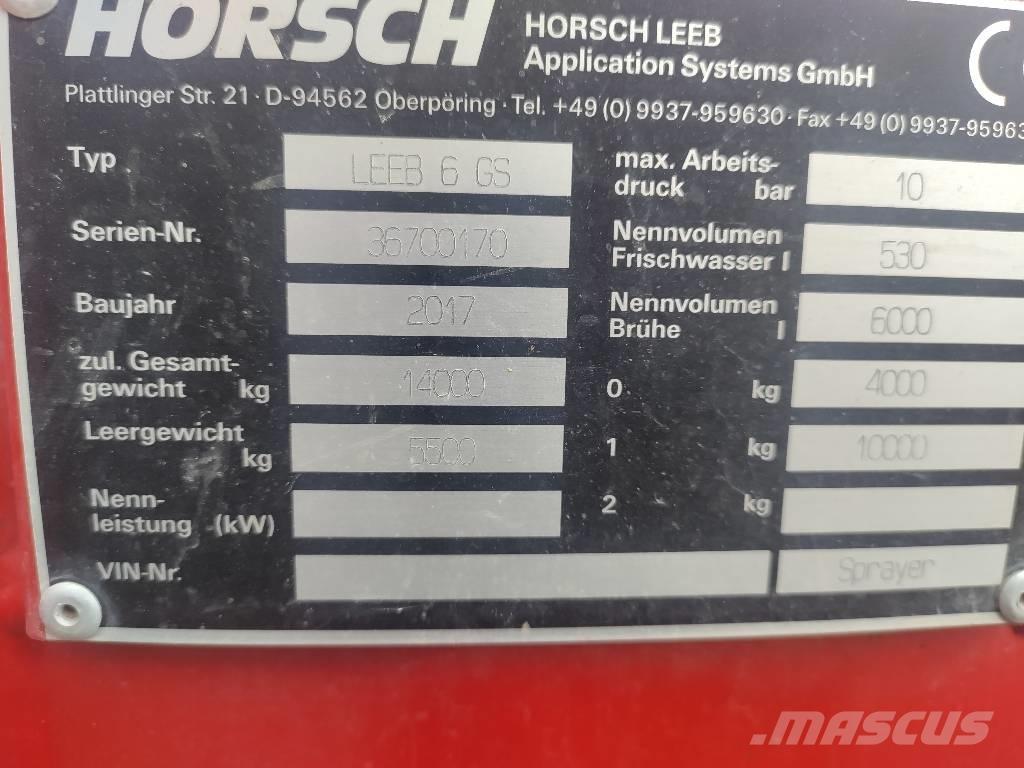 Horsch Leeb 6 GS Trailersprøjter
