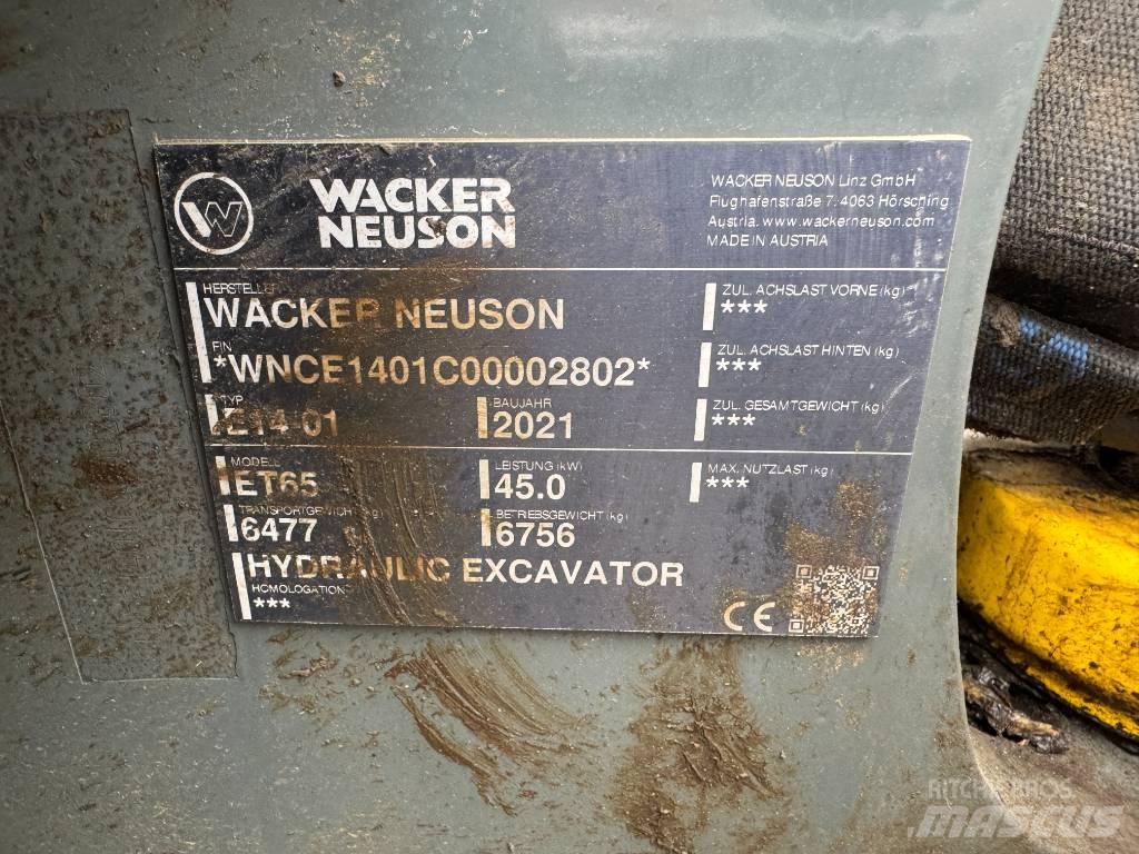 Wacker Neuson ET65 Gravemaskiner på larvebånd