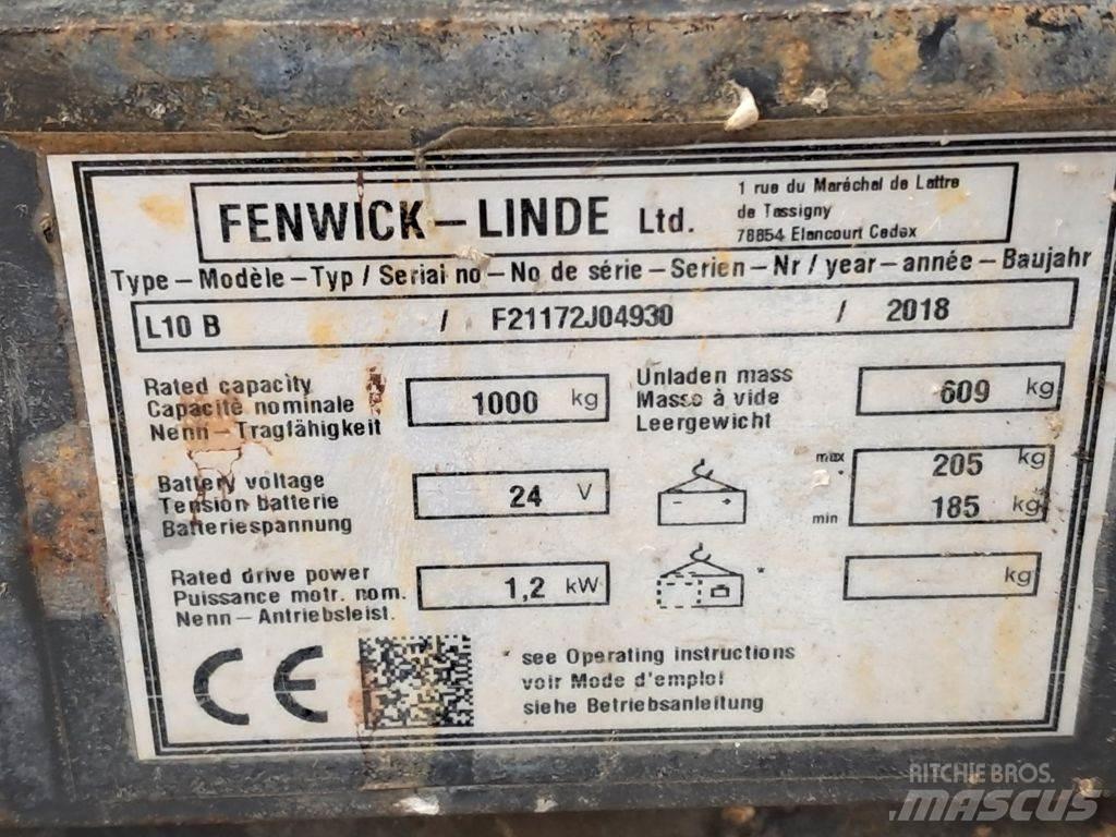 Linde L10B Gaffelstabler med gående fører