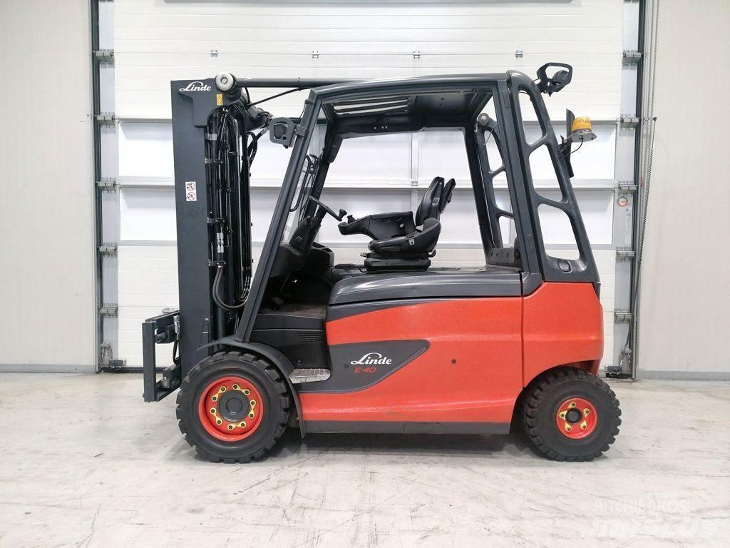 Linde E40HL-01/600 El gaffeltrucks