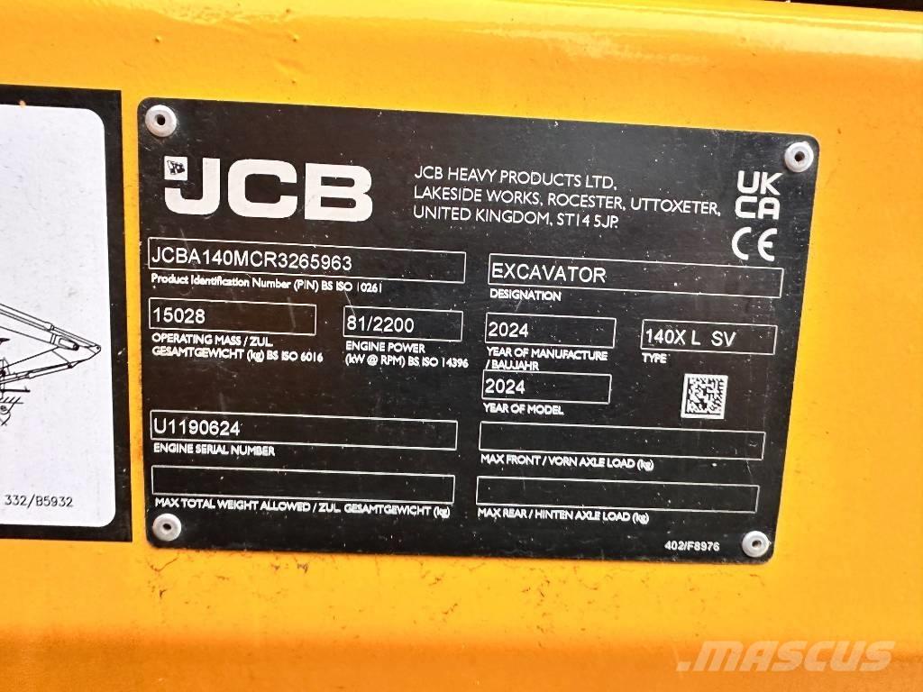 JCB 140 X Gravemaskiner på larvebånd