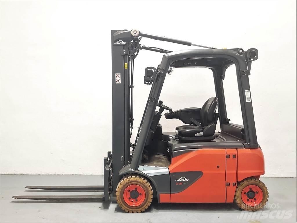 Linde E16P 02 El gaffeltrucks