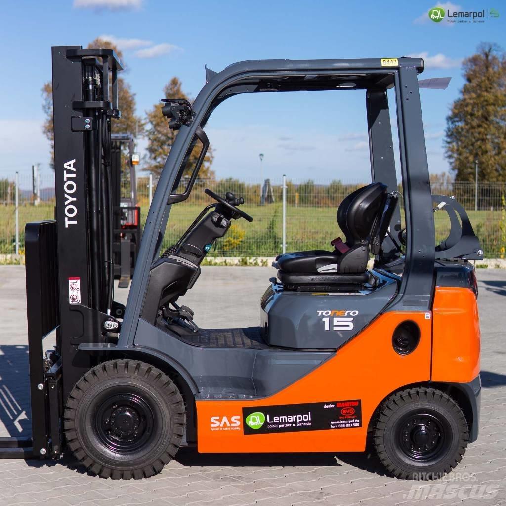 Toyota 8 FGF 15 LPG gaffeltrucks
