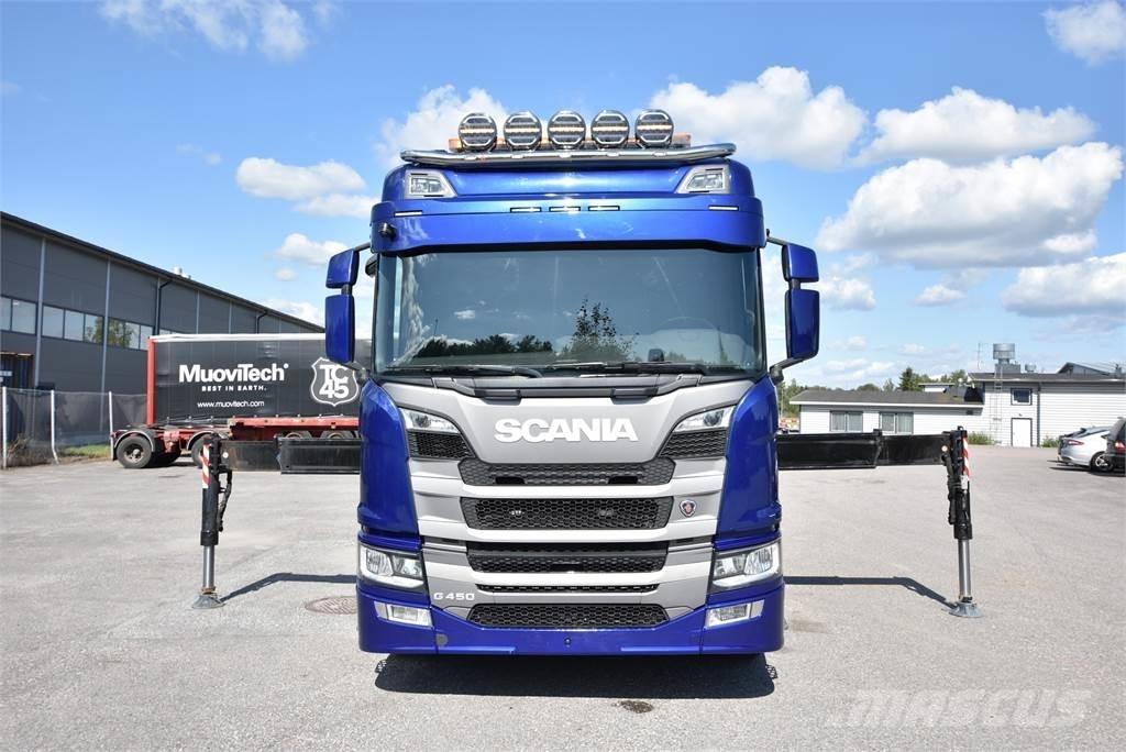Scania G450 8X4 Lastbil med kran