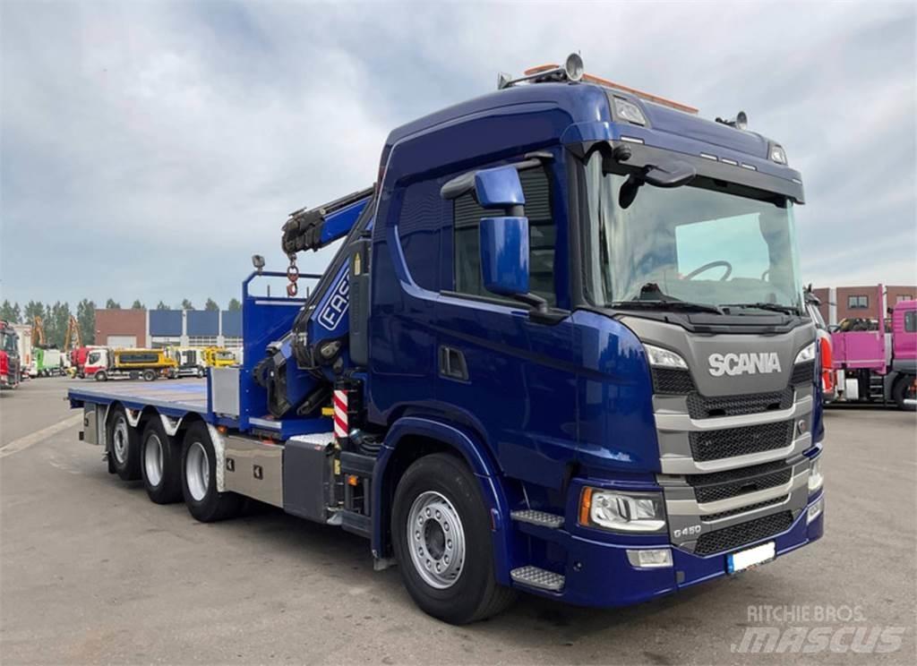 Scania G450 8X4 Lastbil med kran